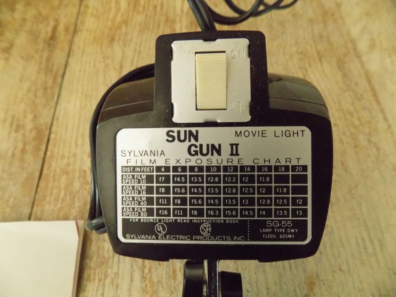 Vintage Sylvania Sun Gun II Movie Light Handheld Home