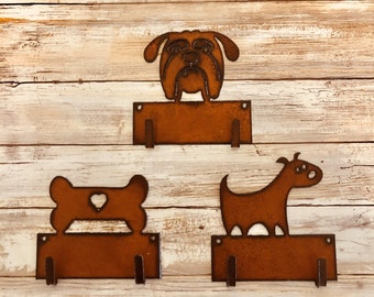 Dog Pet Bulldog Key Hook Leash Holder Made in The Usa