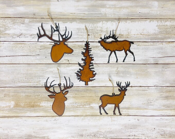 Lodge Themed Ornaments made in the USA