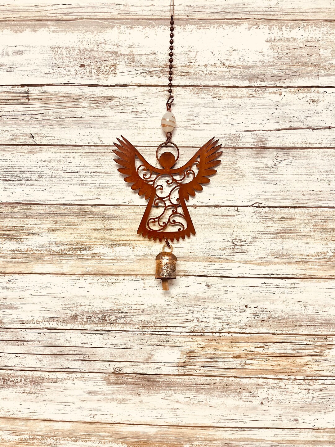 Angel Wings up Christmas Nana Bell Wind Chime Etsy