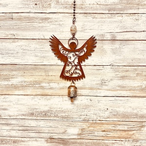 Angel wings up Christmas Nana Bell wind Chime