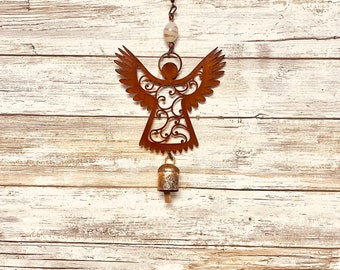 Angel wings up Christmas Nana Bell wind Chime