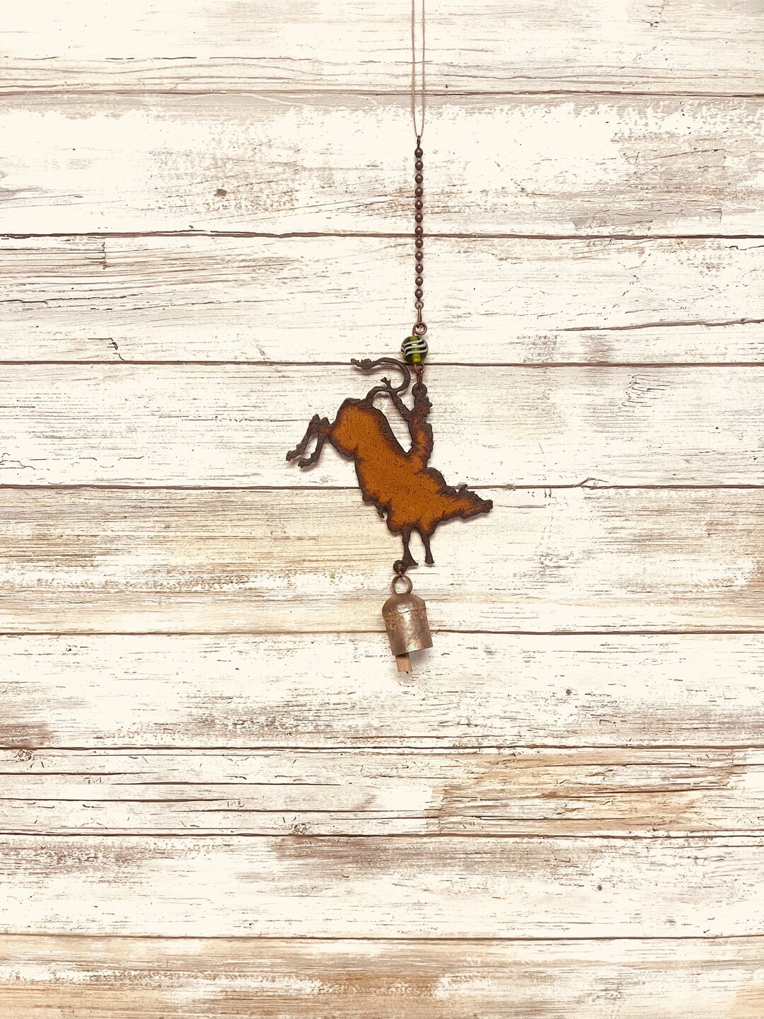 Bull Rider Rustic Garden Wind Bell Chime Made in the USA - Etsy
