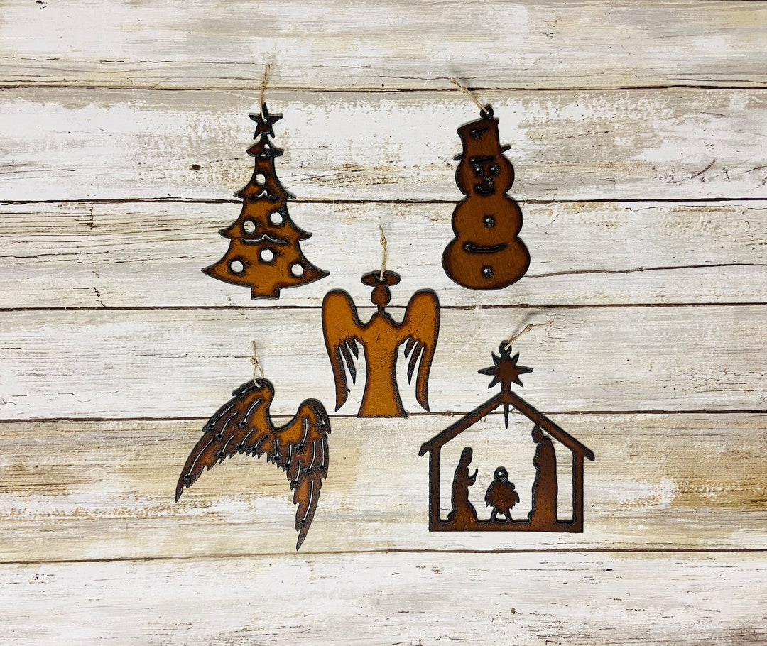 Angel Nativity Angel Wings Christmas Tree Snow Man Christmas Ornaments