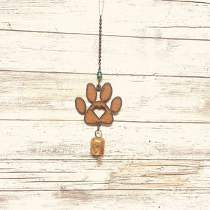 Paw with Heart Single Mobile Bell Garden Chime Pet Gift