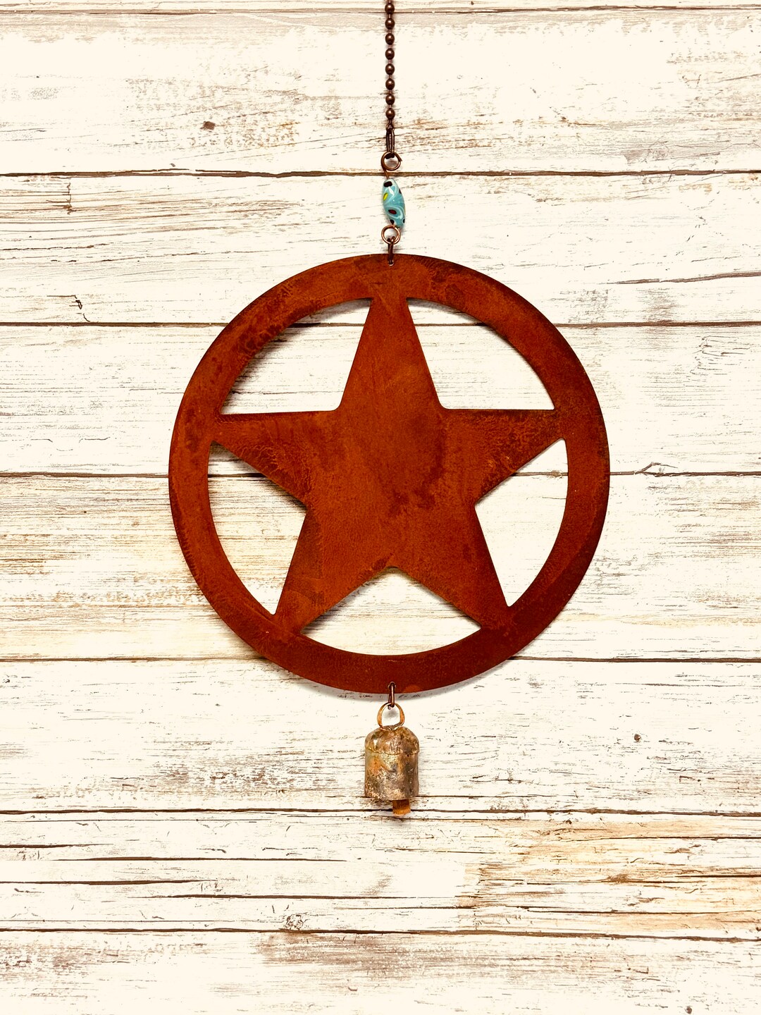 Texas Star Nana Bell Wind Chime Made in the USA Garden Gift Etsy