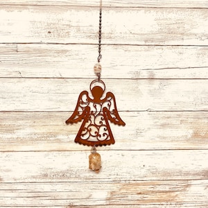 Angel wings down Christmas Nana Bell wind Chime