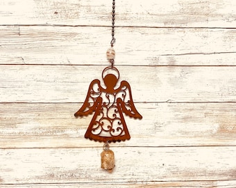 Angel wings down Christmas Nana Bell wind Chime