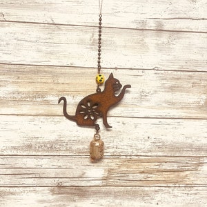 Cat GARDEN FRIEND Nana Bell Garden Pet Rustic Gift Chime