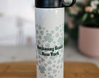Custom St. Patrick's Day Shamrock Tumbler: Irish Town Travel Cup