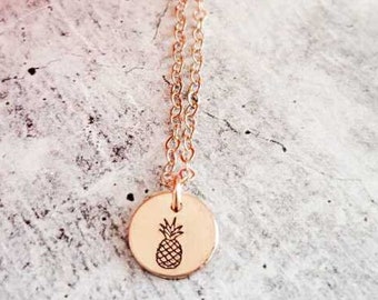 Pineapple Necklace - Minimalist Gift For IVF Warrior - Fertility Luck Gift - Infertility Support Present - Inspirational Women's Gift