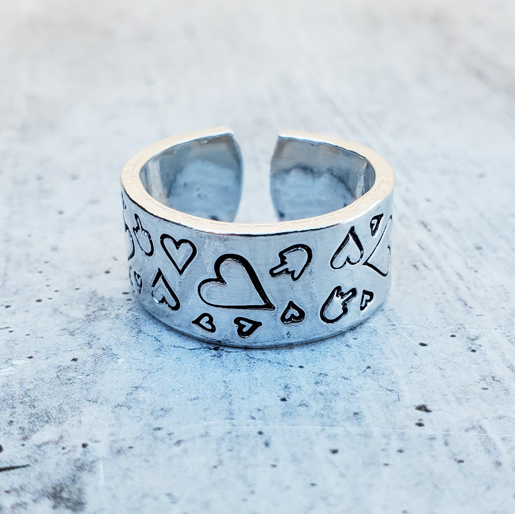 Love Hate Rings - Etsy