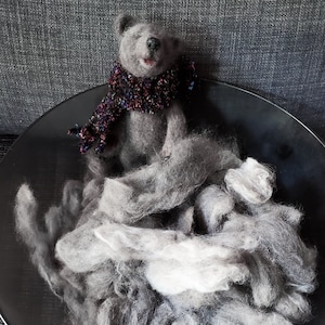 Cat Fur for Creating Art and Craft, Needle Felting, Wet Felting, Hand Spinning, Hand Felting, and more. 30 grams package.