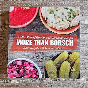 More Than Borsch Mini Cookbook | Russian and Ukrainian classic recipes | Wonderful and Cute Gift for Any Occasion