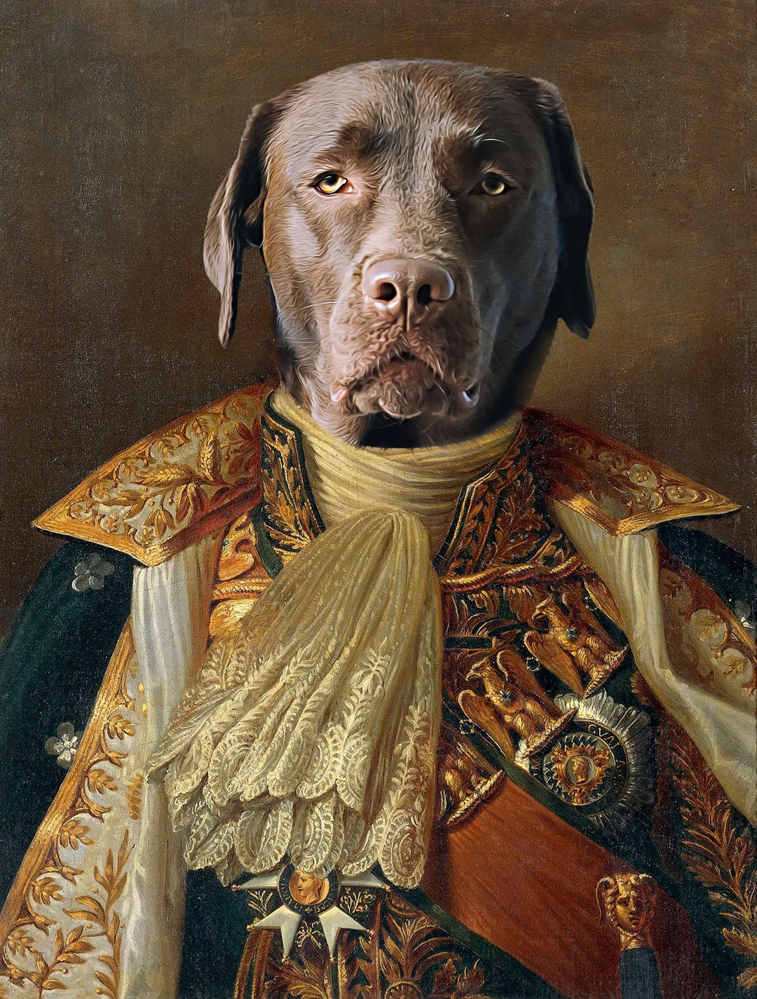 Custom Royal Pet Portrait | Renaissance King or Queen (digital File) - Etsy