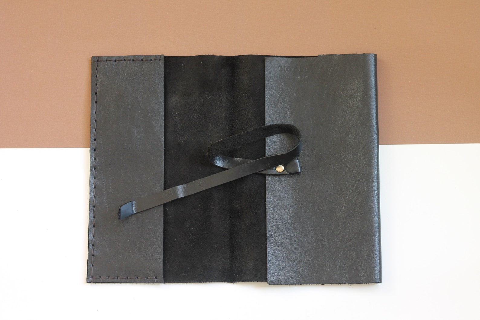Black Leather Book Cover Leather Book Cover Handmade Leather Etsy