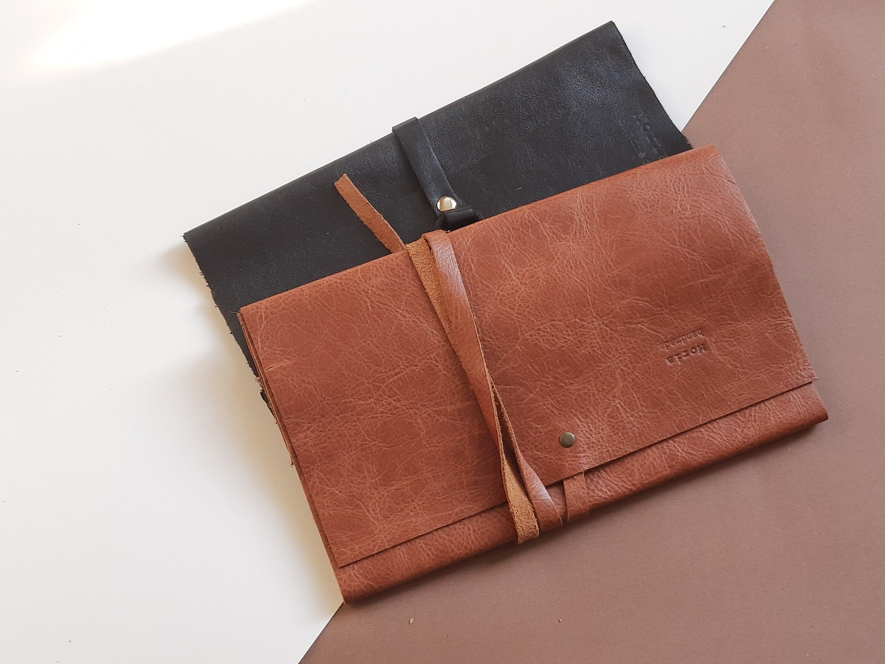 Black Leather Book Cover Leather Book Cover Handmade Leather Etsy