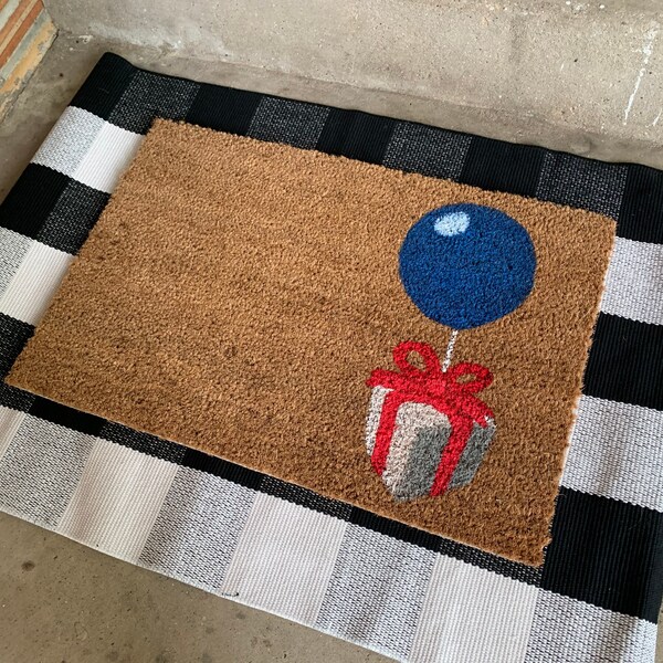 Animal Crossing Inspired Balloon Gift Doormat