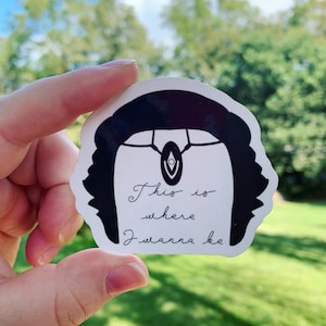This Is Where I Wanna Be Omega Sticker