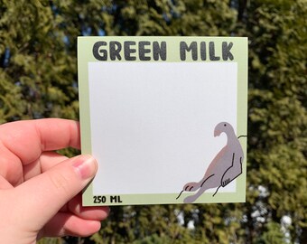 Green Milk Memo Pad Star Wars Notepad