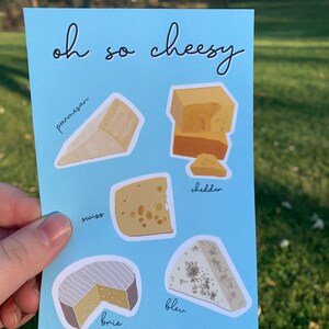 Oh So Cheesy sticker sheet