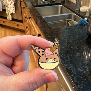 Strawberry Ice Cream Tooka Pin