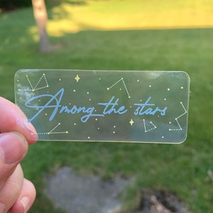 Among the Stars Clear Sticker