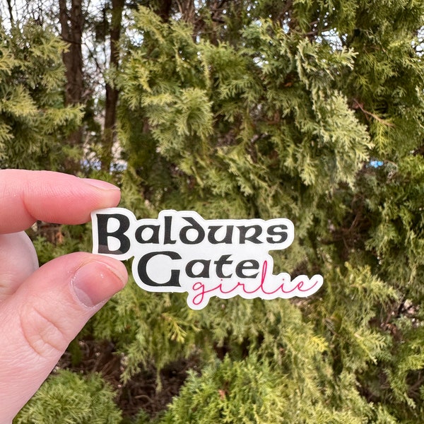 Baldurs Gate Girlie Sticker