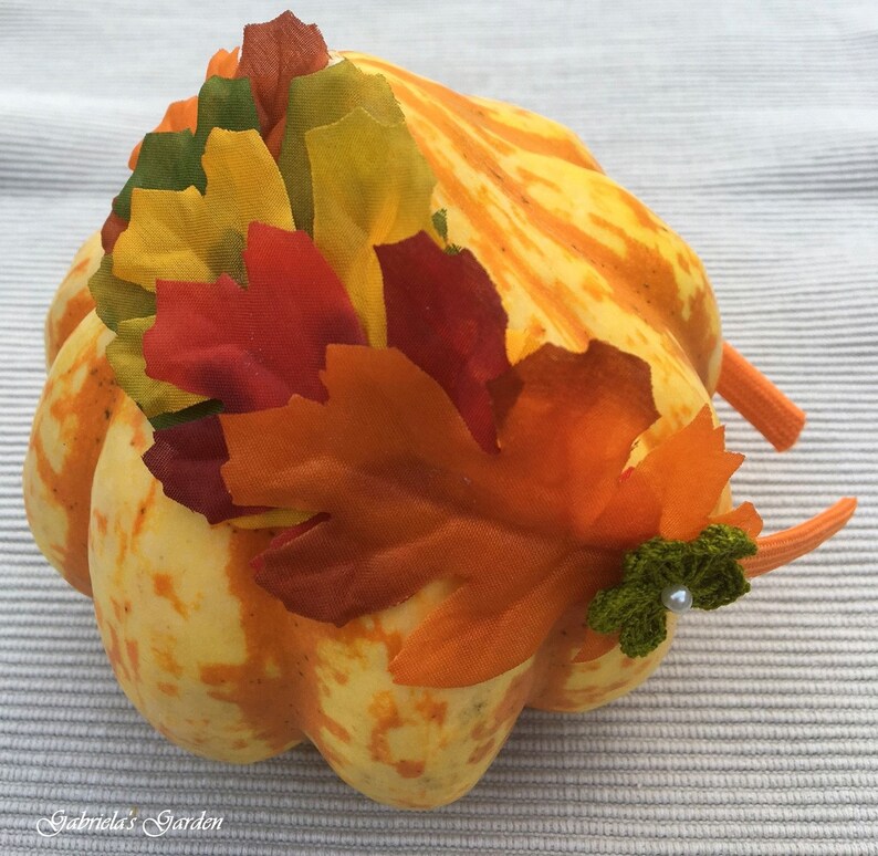 Autumn Oak Leaves Headband, Fall Colours Oak Leaves Headband, Autumn