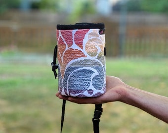 Rock Climbing Chalk Bag | Rainbow Swirl Chalk Bag Design | Gift For Climber | Handmade Chalk Bag | Christmas Gift