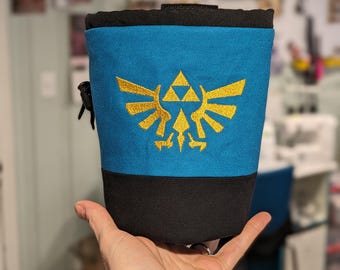Zelda Embroidered Rock Climbing Chalk Bag | Gift For Climber | Custom Logo Personalized Gift | Unique Handmade Christmas Gift