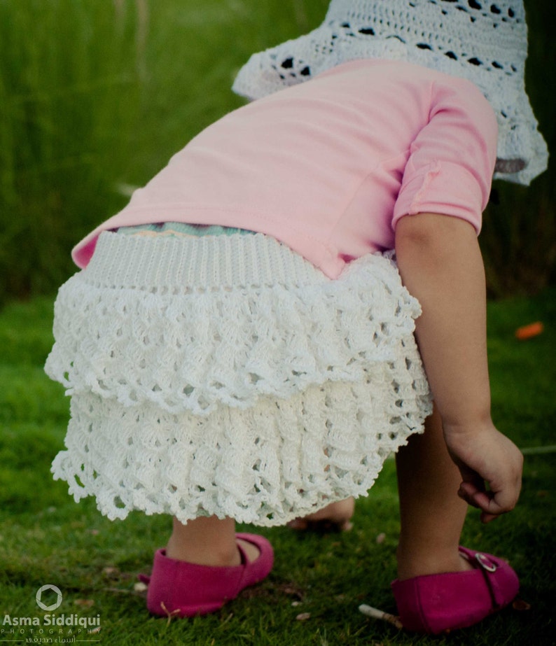 Ruffled Lace Skirt Etsy