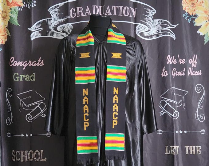 NAACP Black  Kente Stoles