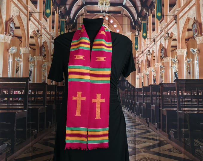 CROSS Red Kente Stoles