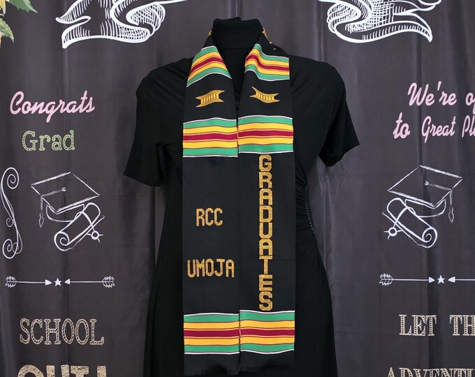 RIVERSIDE CITY COLLEGE Graduation Kente Cloth Stole