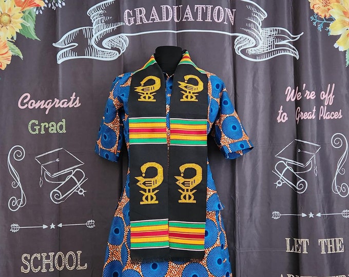 Traditional Kente Stole- Sankofa Bird