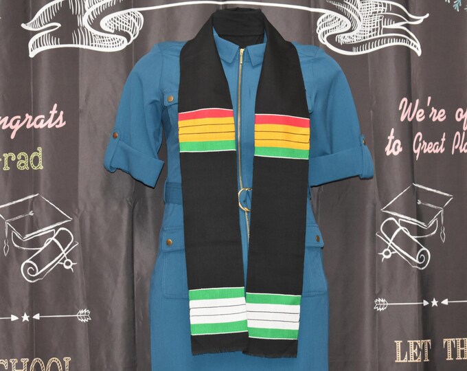 Blank Nigerian and Pan African Colors  Kente Stoles