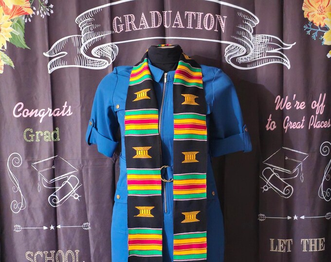 Heritage Black Kente Stoles