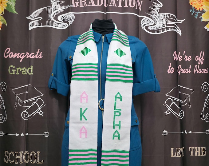 Alpha Kappa Alpha ALPHA Kente Graduation Stole