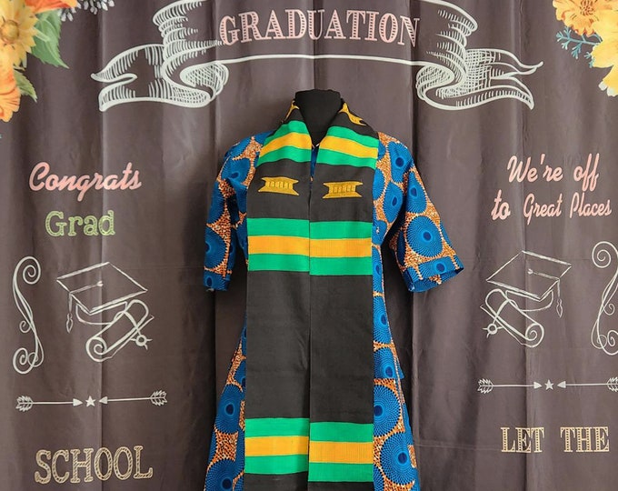 Blank Jamaican Flag Design Kente Stoles