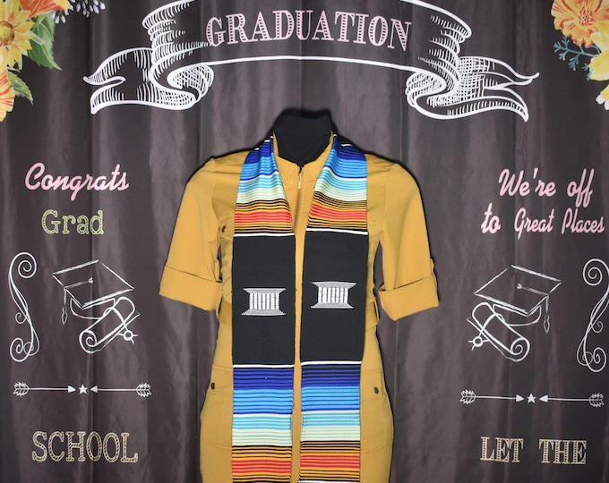 Multicultural Black Kente Stoles