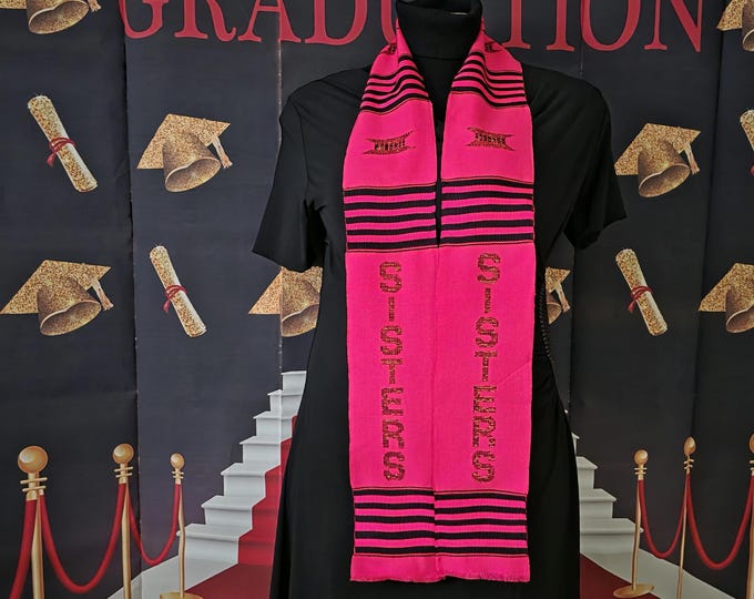 SISTERS Hot Pink Kente Stoles