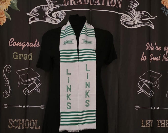 LINKS White Kente Cloth Stoles