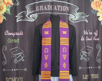 Omega Psi Phi Kente Stoles