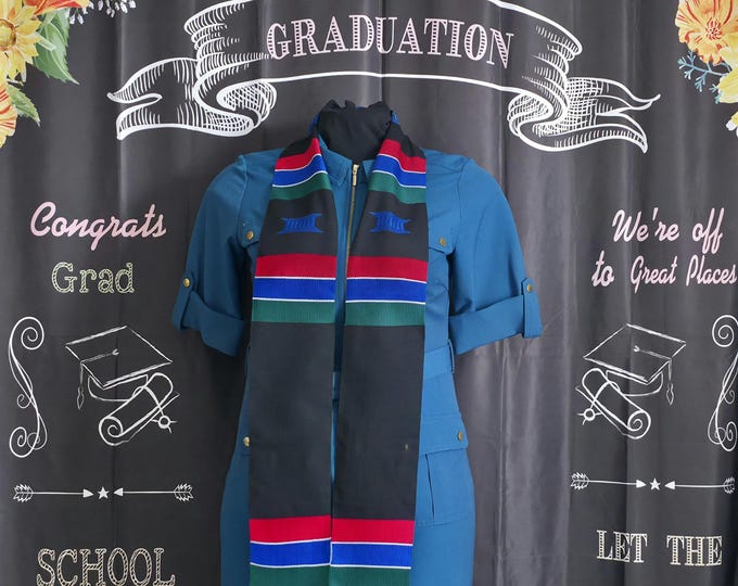 Custom HAITIAN Kente Stoles.