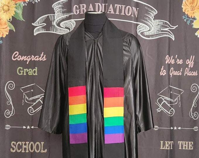 LGBTQIA+ Graduation Kente Stole-New Design