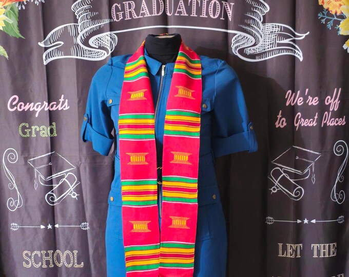 Heritage Red Kente Stoles