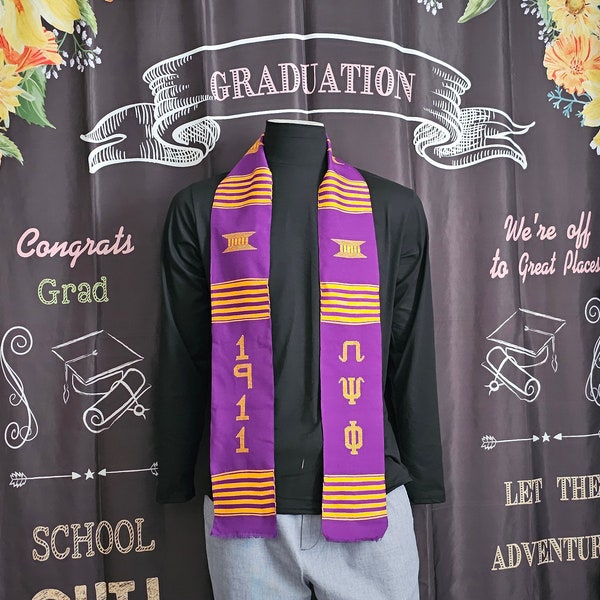 Omega Psi Phi 1911 Kente Stoles