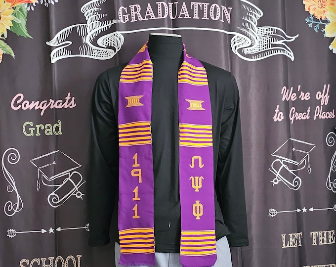 Omega Psi Phi 1911 Kente Stoles