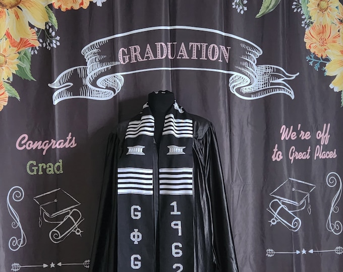 Groove Phi Groove 1962 Black Kente Stoles